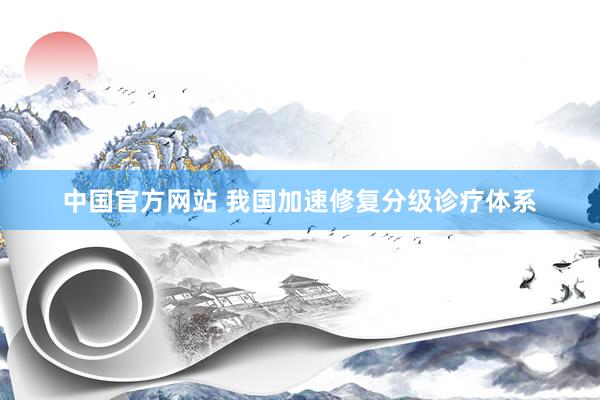 中国官方网站 我国加速修复分级诊疗体系