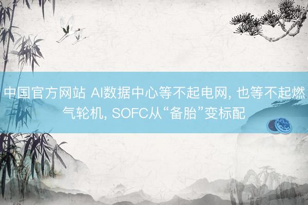 中国官方网站 AI数据中心等不起电网， 也等不起燃气轮机， SOFC从“备胎”变标配